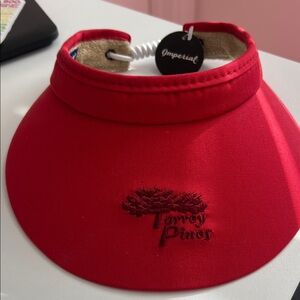 NWT red Torrey Pines visor